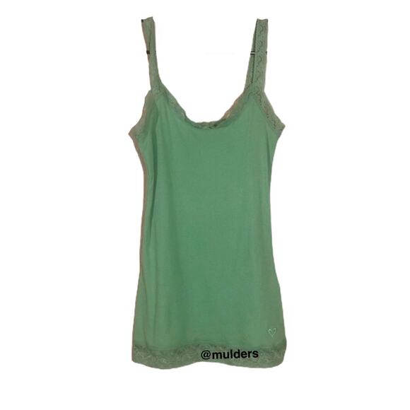 Pacsun Lilu Green Ribbed Twilightcore Tank Top Camisole - Picture 1 of 8